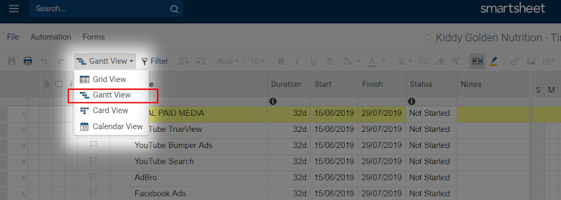 Series: Quản lý Dự Án Truyền Thông Bằng Nền Tảng Smartsheet - Hướng Dẫn Sử Dụng Nền Tảng Smartsheet 7