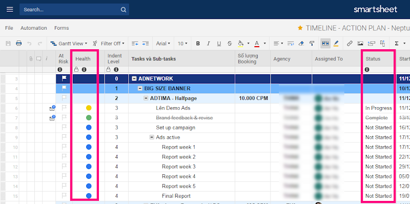 Series: Quản lý Dự Án Truyền Thông Bằng Nền Tảng Smartsheet - Hướng Dẫn Sử Dụng Nền Tảng Smartsheet 24